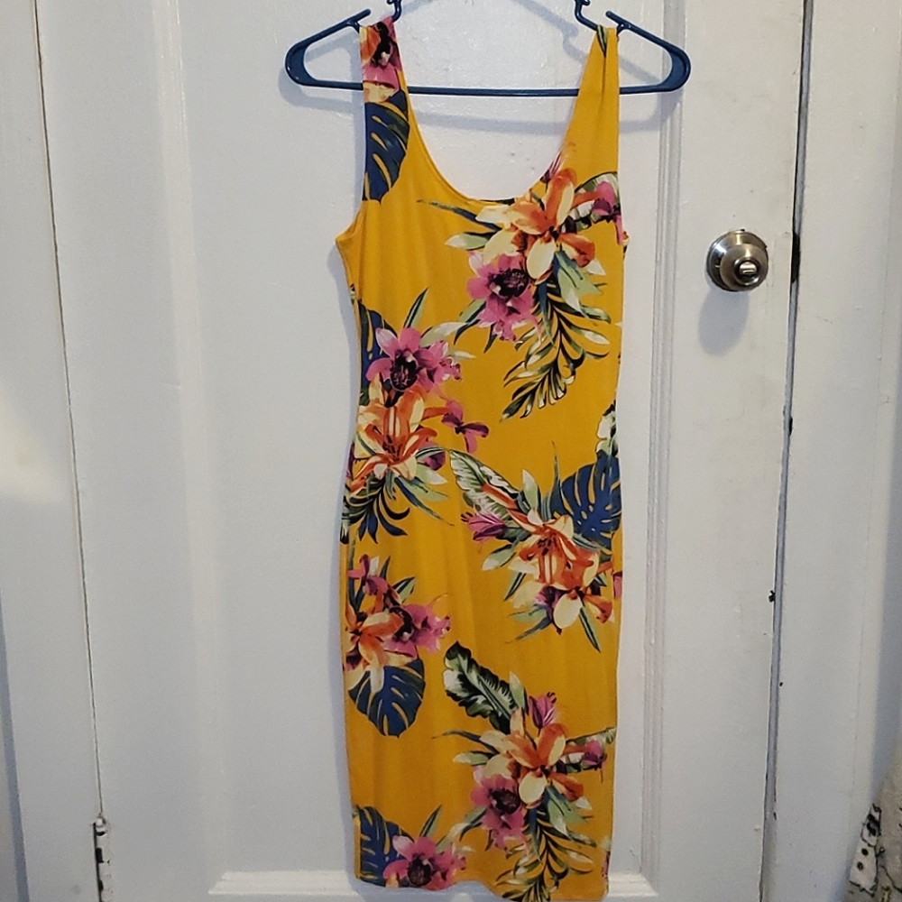 A women's dress, worn twice and a size M.